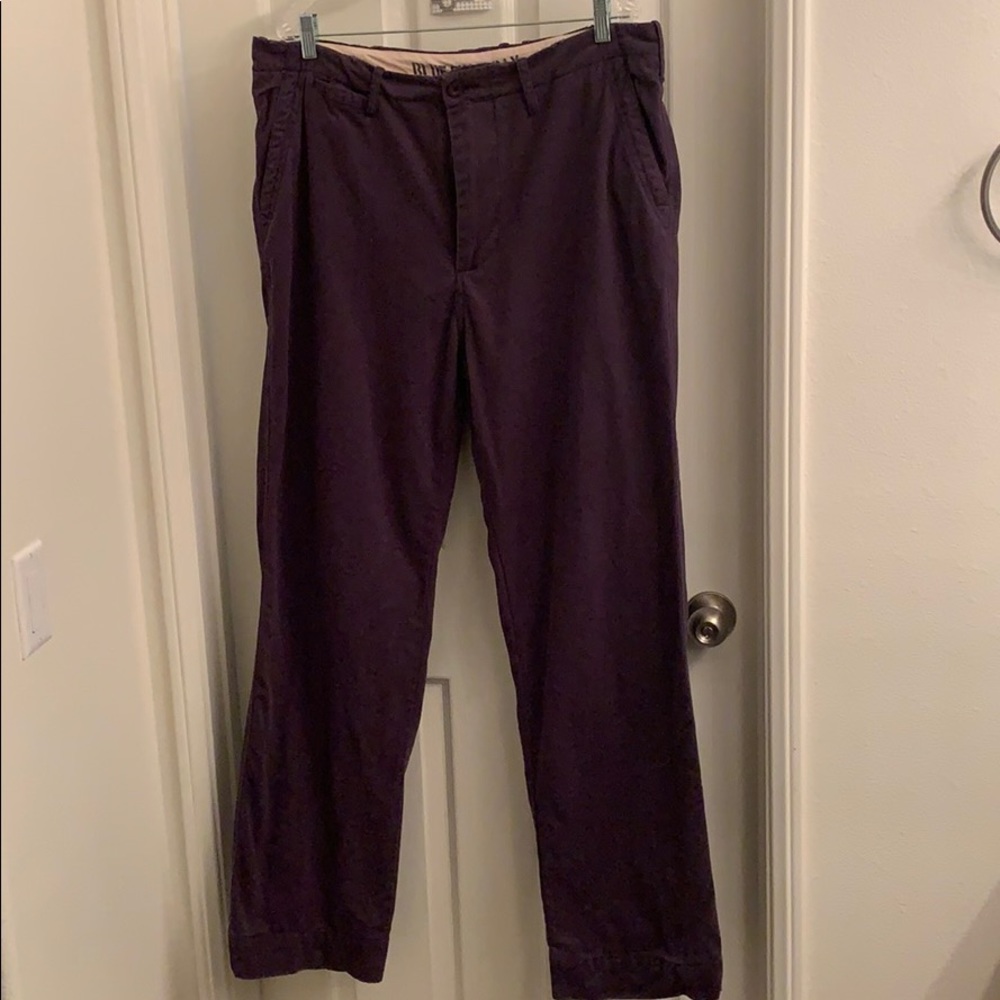 Flat front chino pants